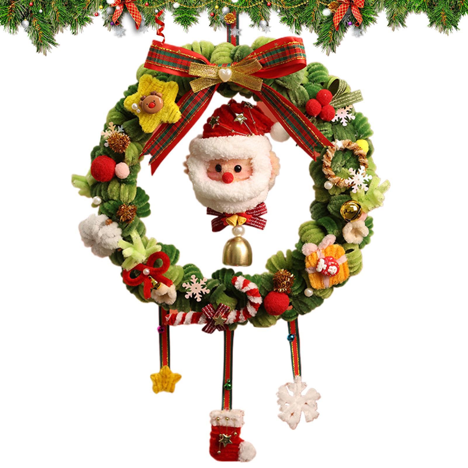 Kits de bâtons torsadés de Noël en velours flexibles pour décorations