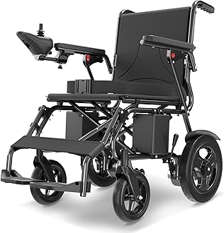 Electric Wheelchair for Adults - KERDOM Foldable Wheelchair 330LBS Capacity, 360° Joystick Control & EABS Parking | Anti-Tip Wheels, Compact Mobility Scooter for Travel