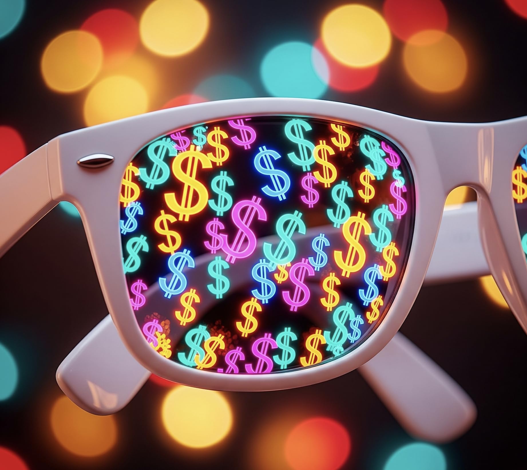 GogoRavers™ Dollars Special Light Diffraction Effect Glasses