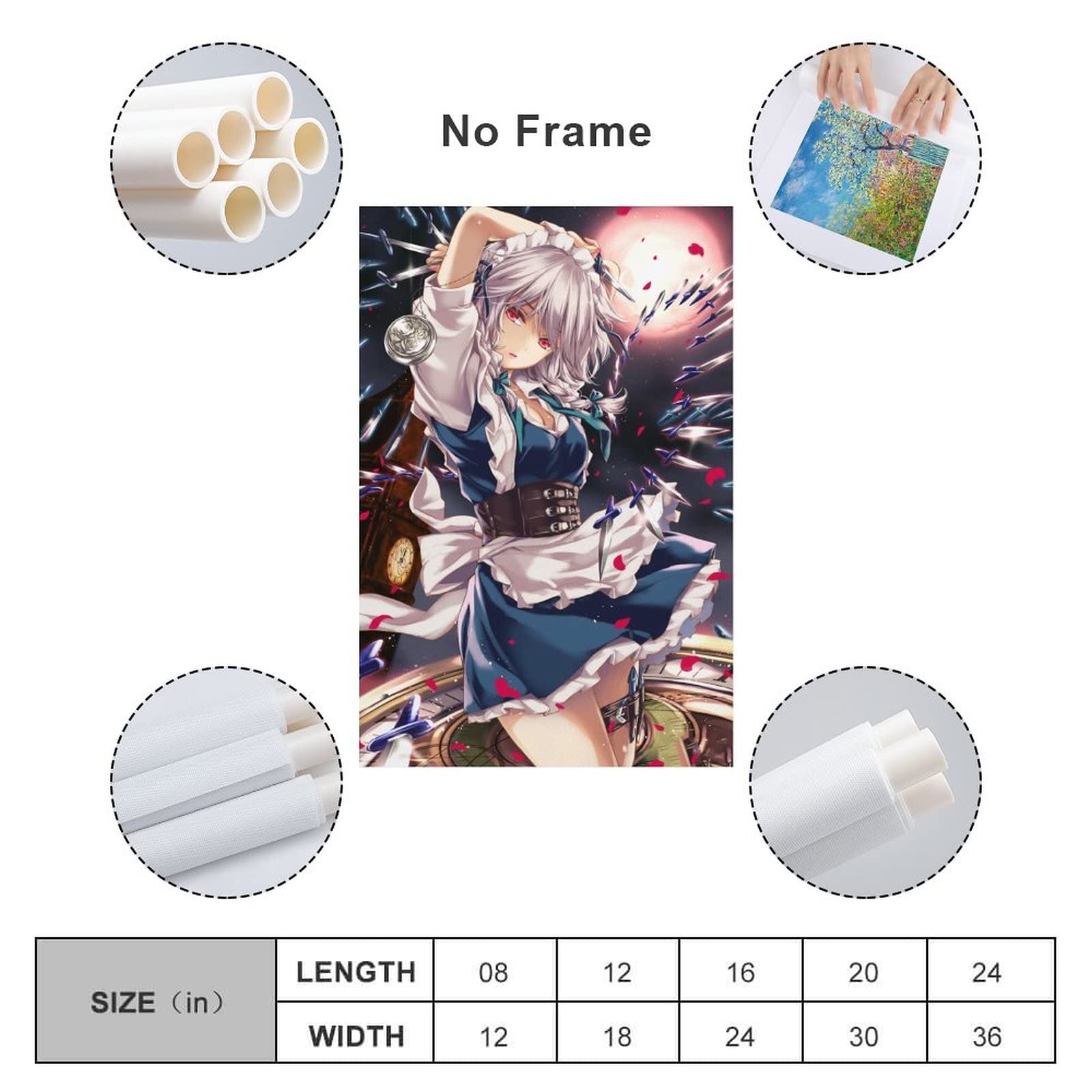 Amazon.co.jp: 東方Project 十六夜 咲夜 いざよい さくや 装飾画 家の