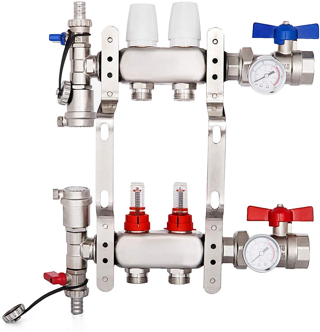 Buy ZGYQGOO PEX Radiant Floor Manifold 2 Loop 1/2Inch PEX Radiant