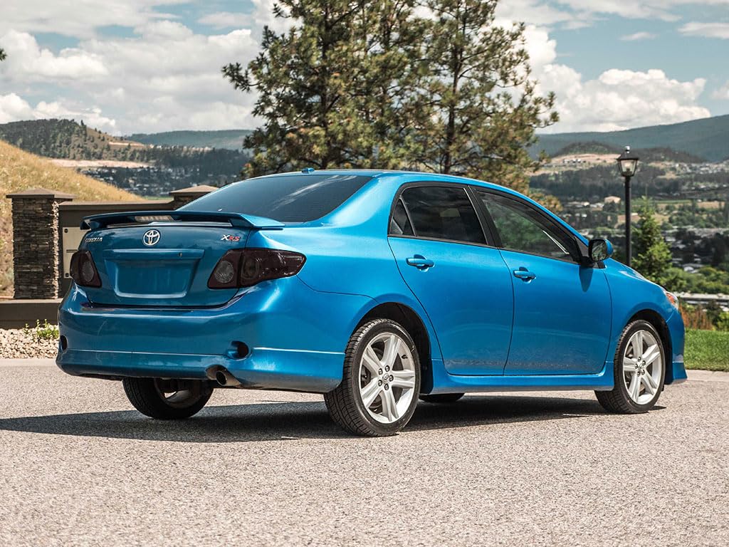 Rvinyl Tail Light Tint Covers Compatible with Toyota Corolla 2009-2010 - Matte Smoke