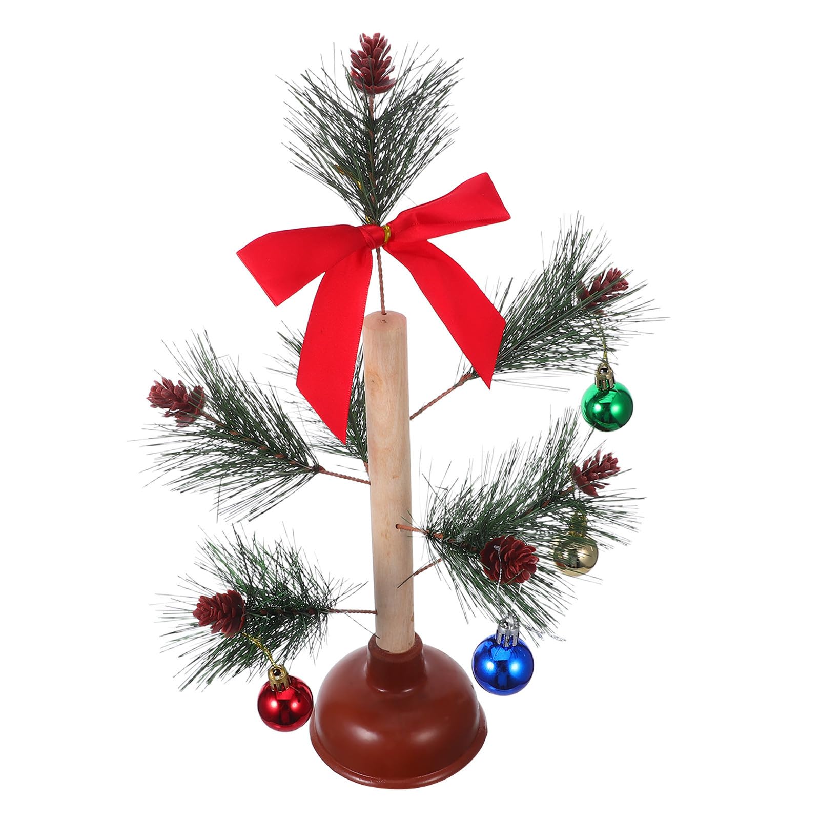 TOYANDONA 4 Piezas Árbol de Navidad Artificial Decorativo Desatascador