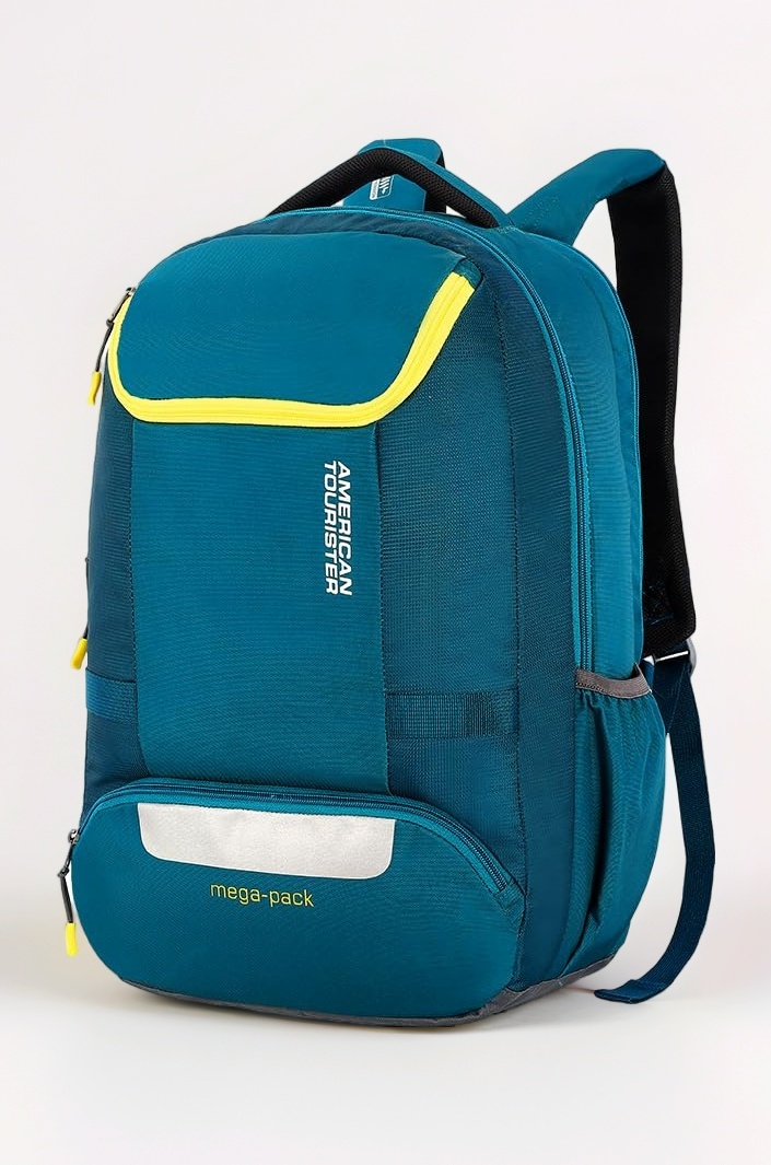 Bowie The Outdoor Backpack In Teal - 35 Litre Capacity, 17" 5 Compartment Laptop Backpack Compartment, External Bottle Holder, And Shoe Compartment And, Green
