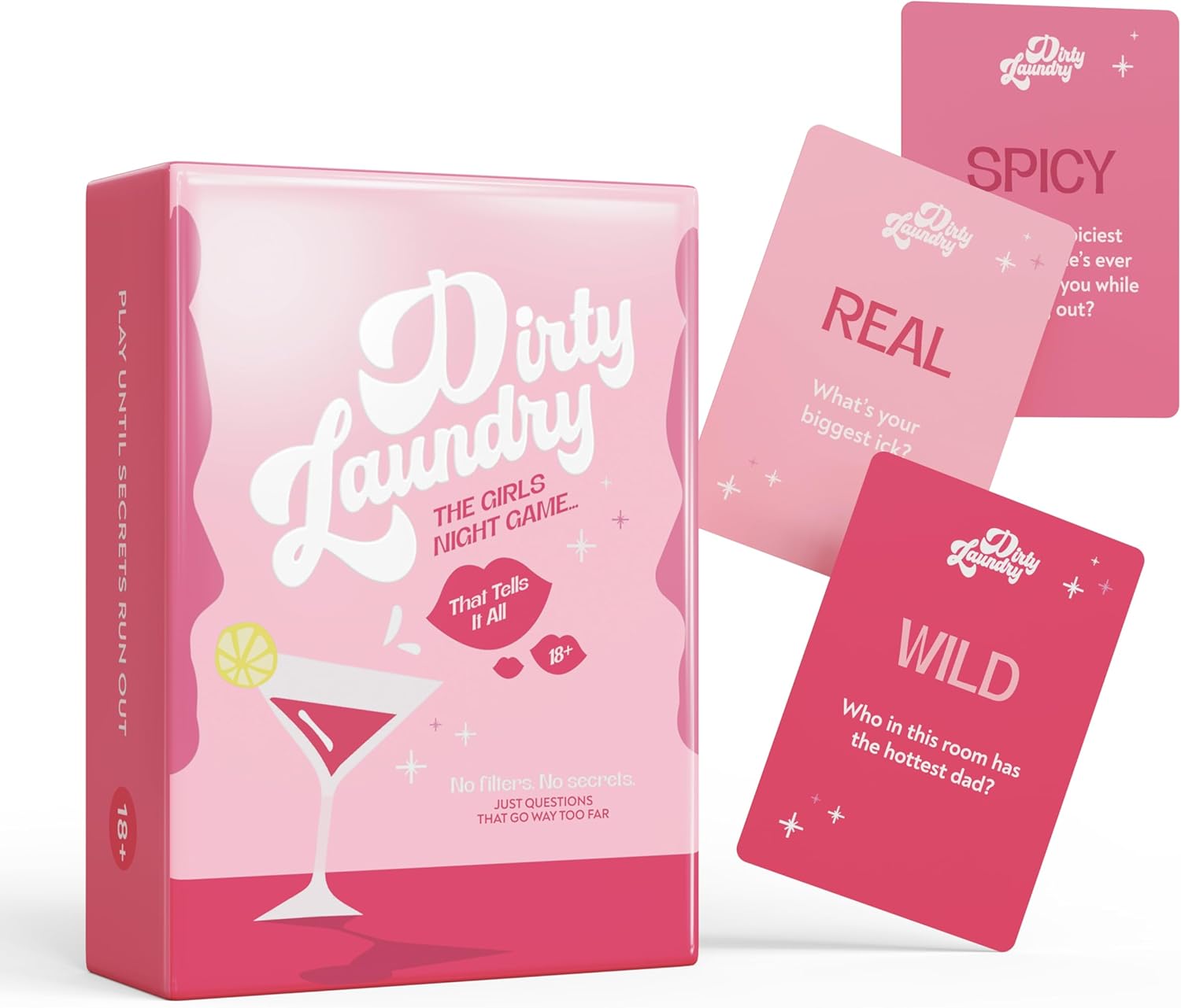 BETTER US Dirty Laundry: Girls Night Party Game for Adults 18+ | 195 Spicy Questions | Bachelorette, Birthday, Ladies Night & Party Card Game for Women, Teens, or Groups