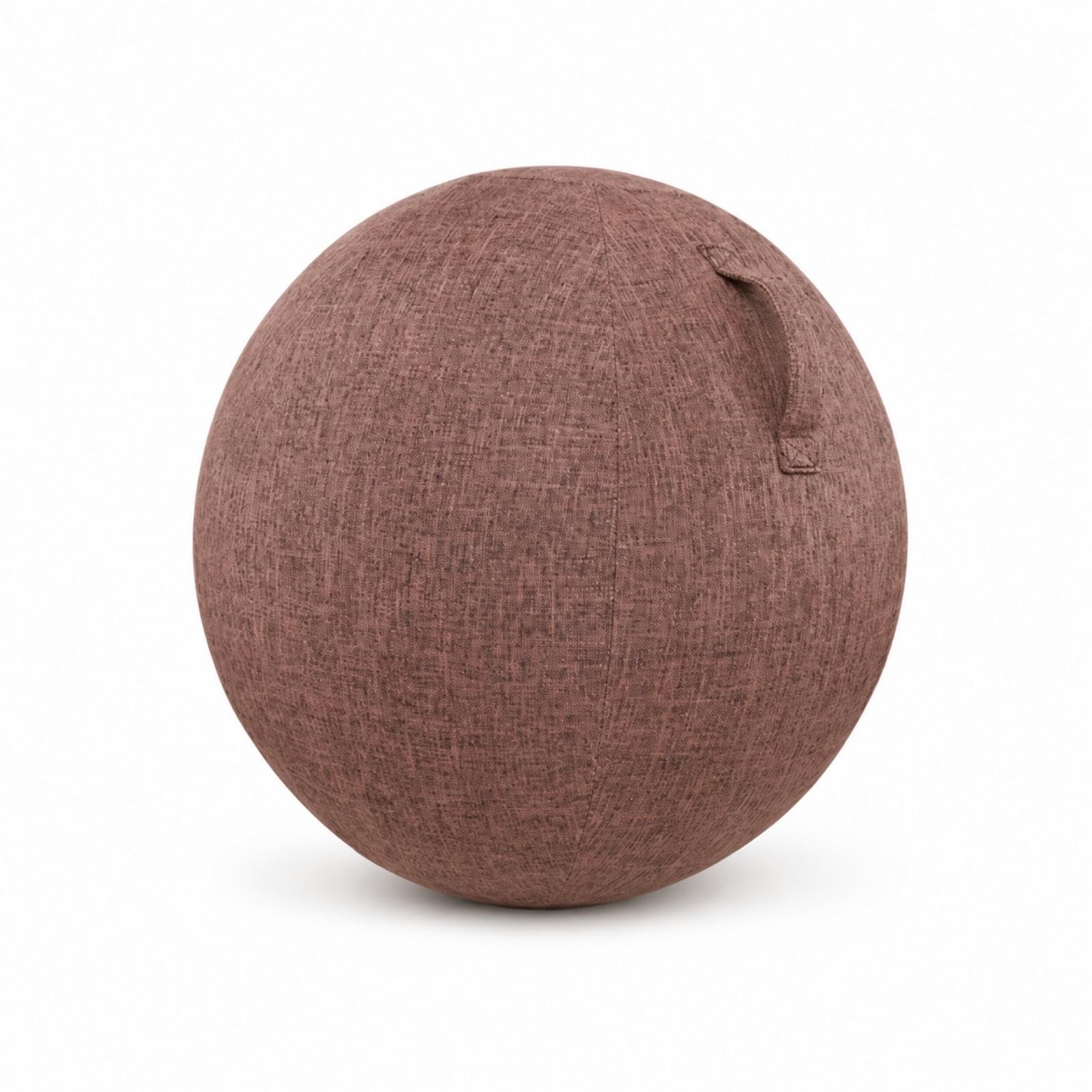 Exercise Ball Cover with Handle Woven Exercise Ball Cover Textured for Yogis, Pilates, Home Gym Coffee 65CM-image-46