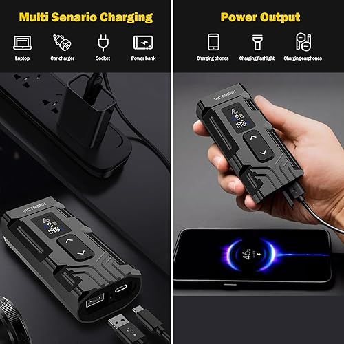 Miniatura 6 de Victagen Luces de bicicleta de 9000 lúmenes, faros de bicicleta de luces altas y bajas, luces de bicicleta súper brillantes, luces de bicicleta MTB