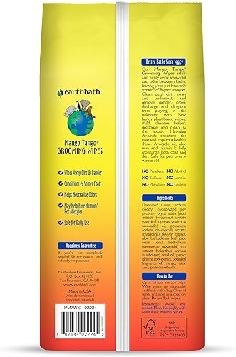 Miniatura 10 de Todos los trapos naturales para acicalamiento Earthbath, paquete de 1, paquete de de 1