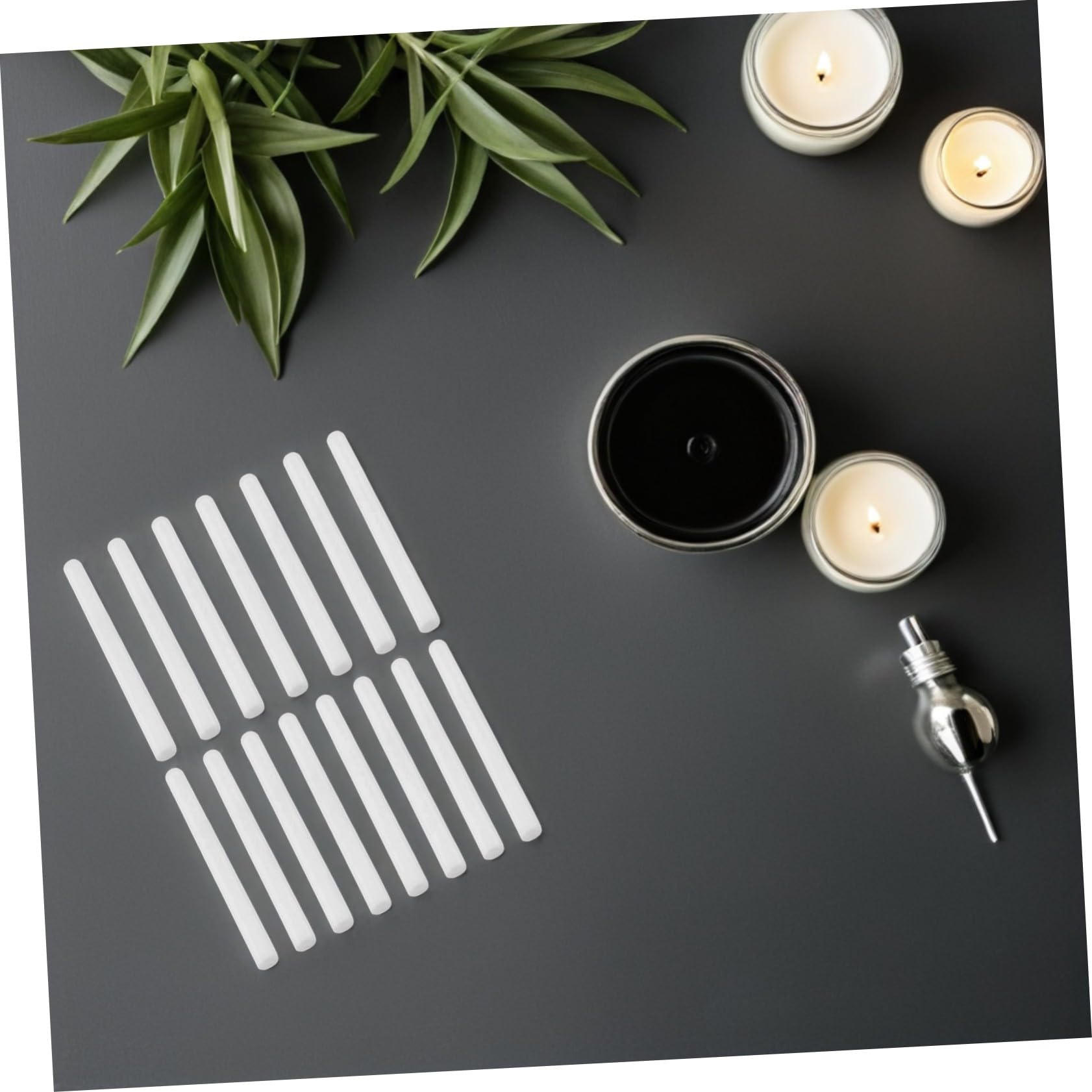 BESPORTBLE 15 Pezzi Bastoncini per Diffusore Aroma in Cotone Bianco Assorbente D'acqua per Diffusore Profumo Distribuzione Uniforme del Profumo Soggiorno e Bagno