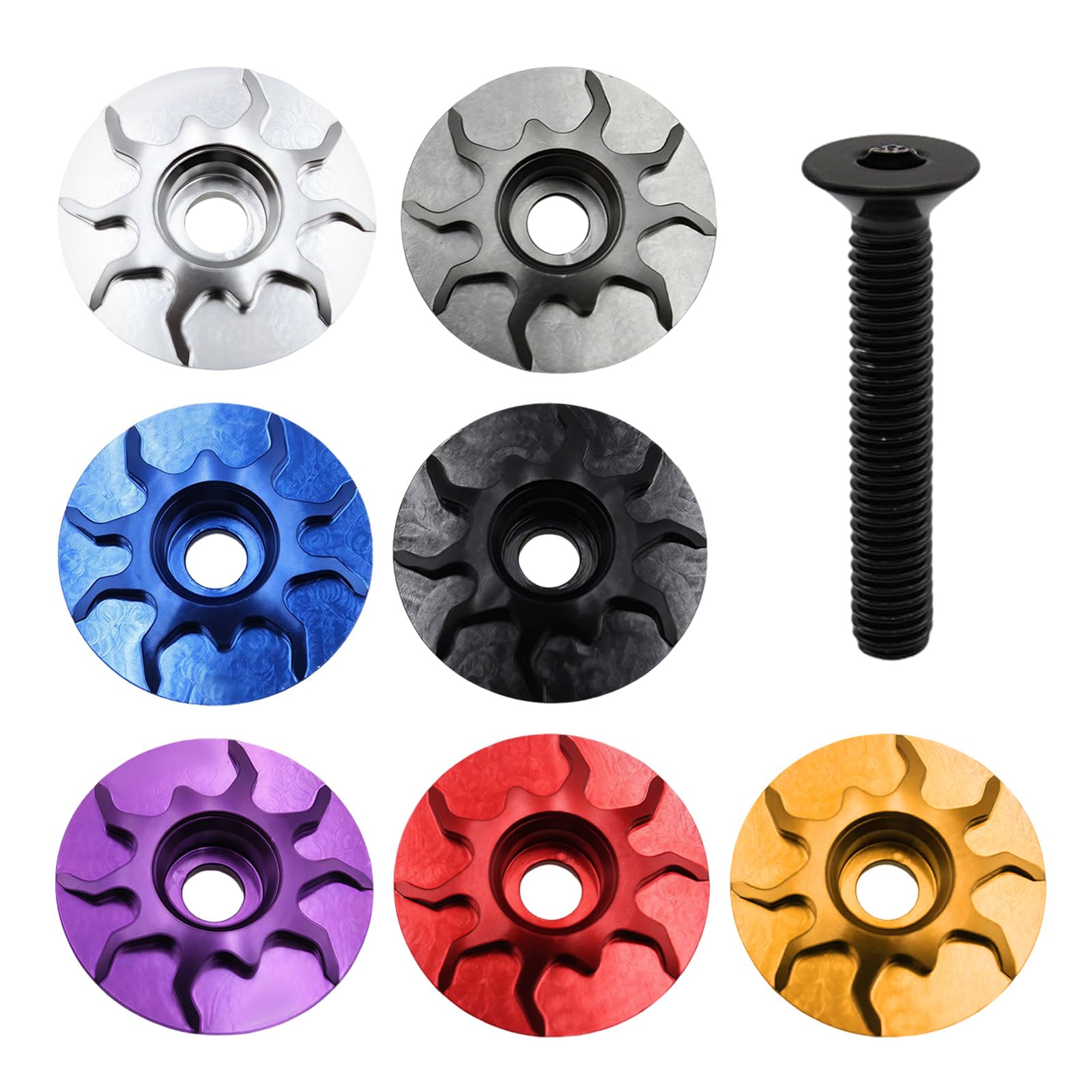 Casque De Potence De Vélo En Alliage D'aluminium, Bouchon Supérieur De Fourche De Vélo, Bouchon Extenseur 1/1,2 Cm (noir