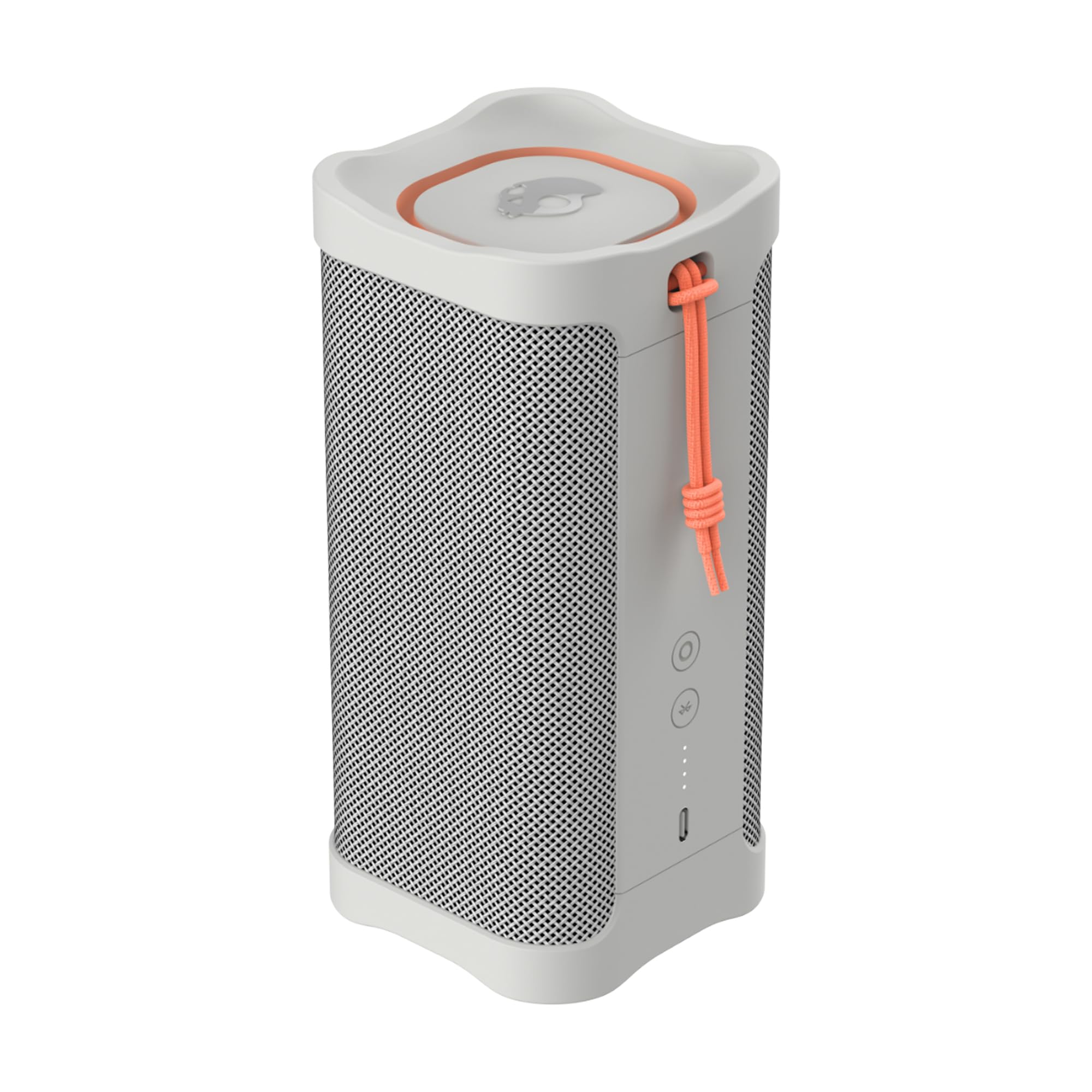 Skullcandy Terrain XL Cassa Wireless Bluetooth Portatile, Impermeabilità IPX7, 18 Ore di Autonomia, Stereo True Wireless con Cinghia Integrata per Viaggi e Uso all’Aperto - Bone/Orange