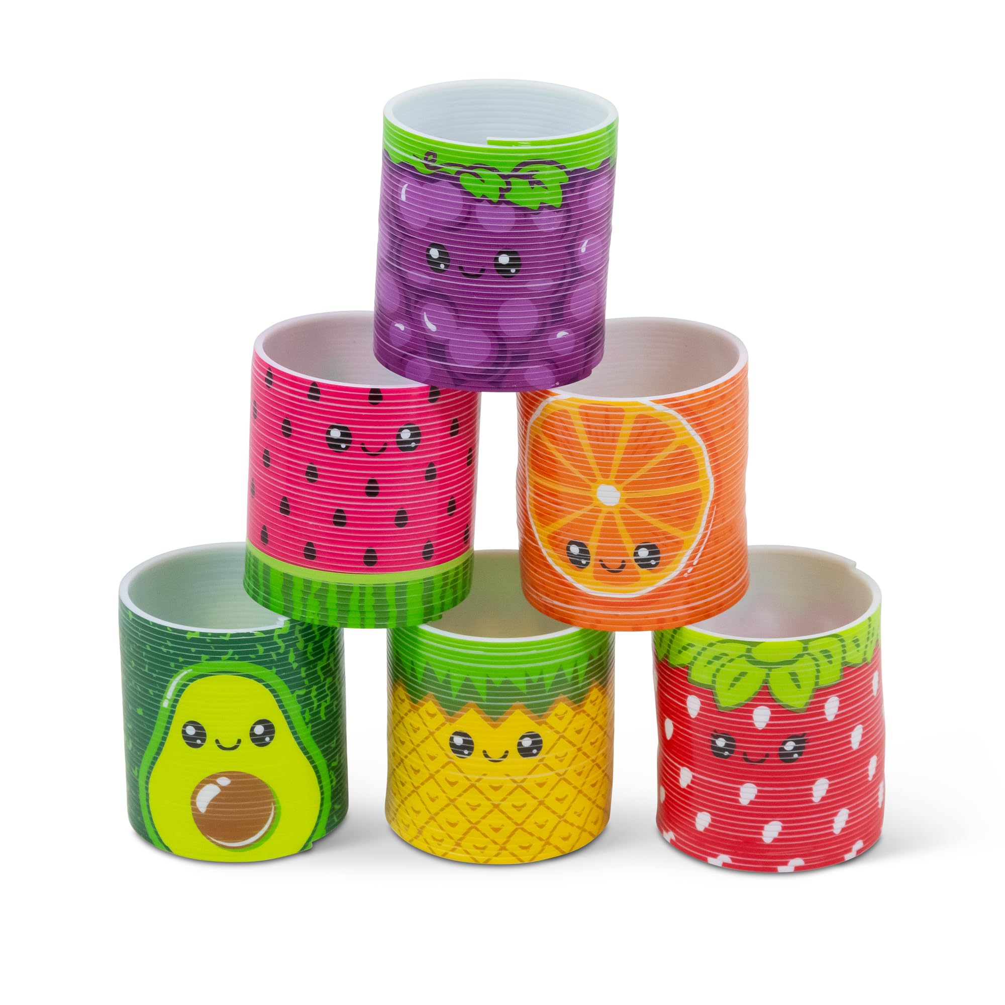 Tobar FRUITY SPRINGYS Coil Toy, Assorted Designs and Colours