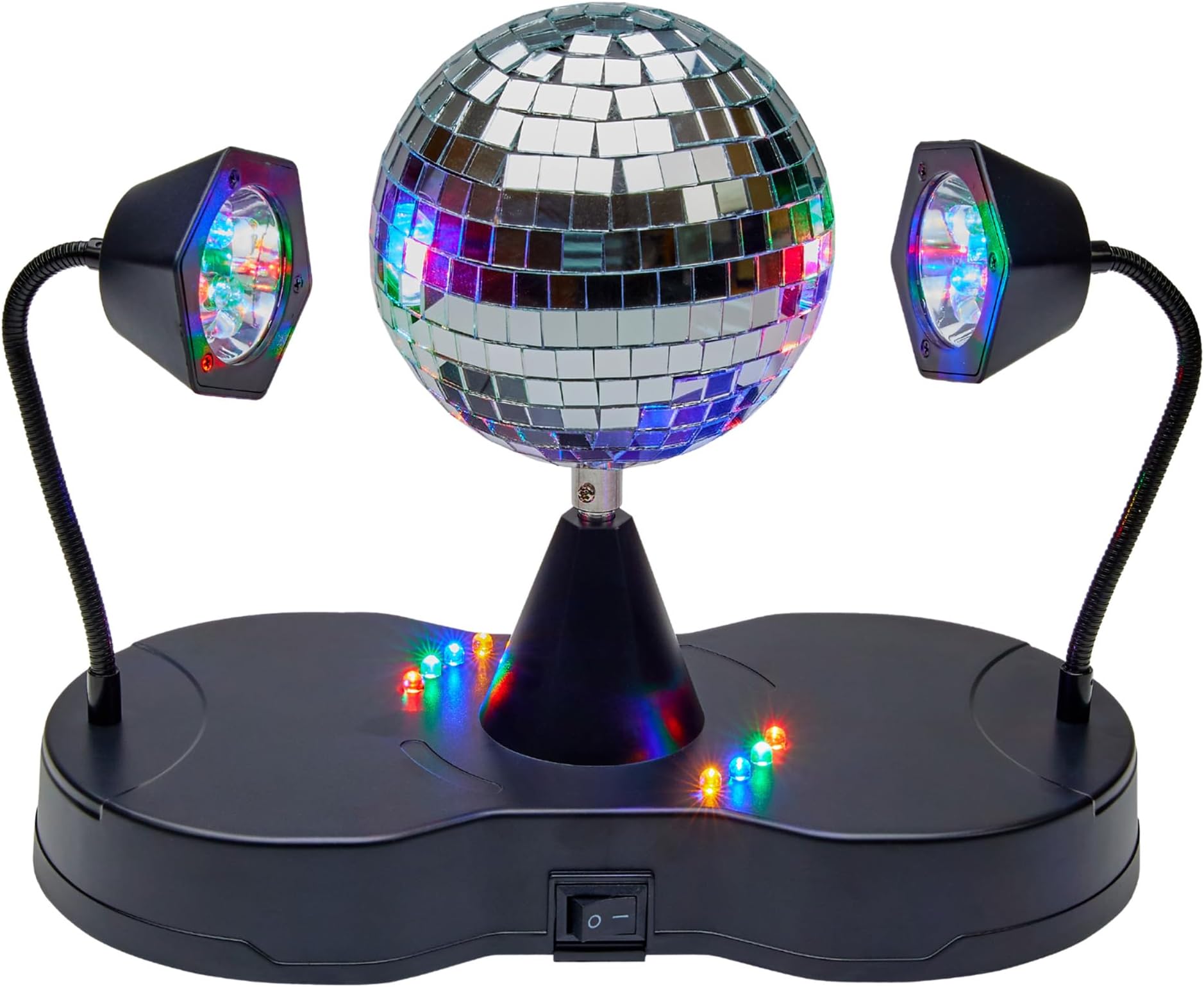 Playbees Rotating Disco Ball LED Revolving Disco Ball with Movable