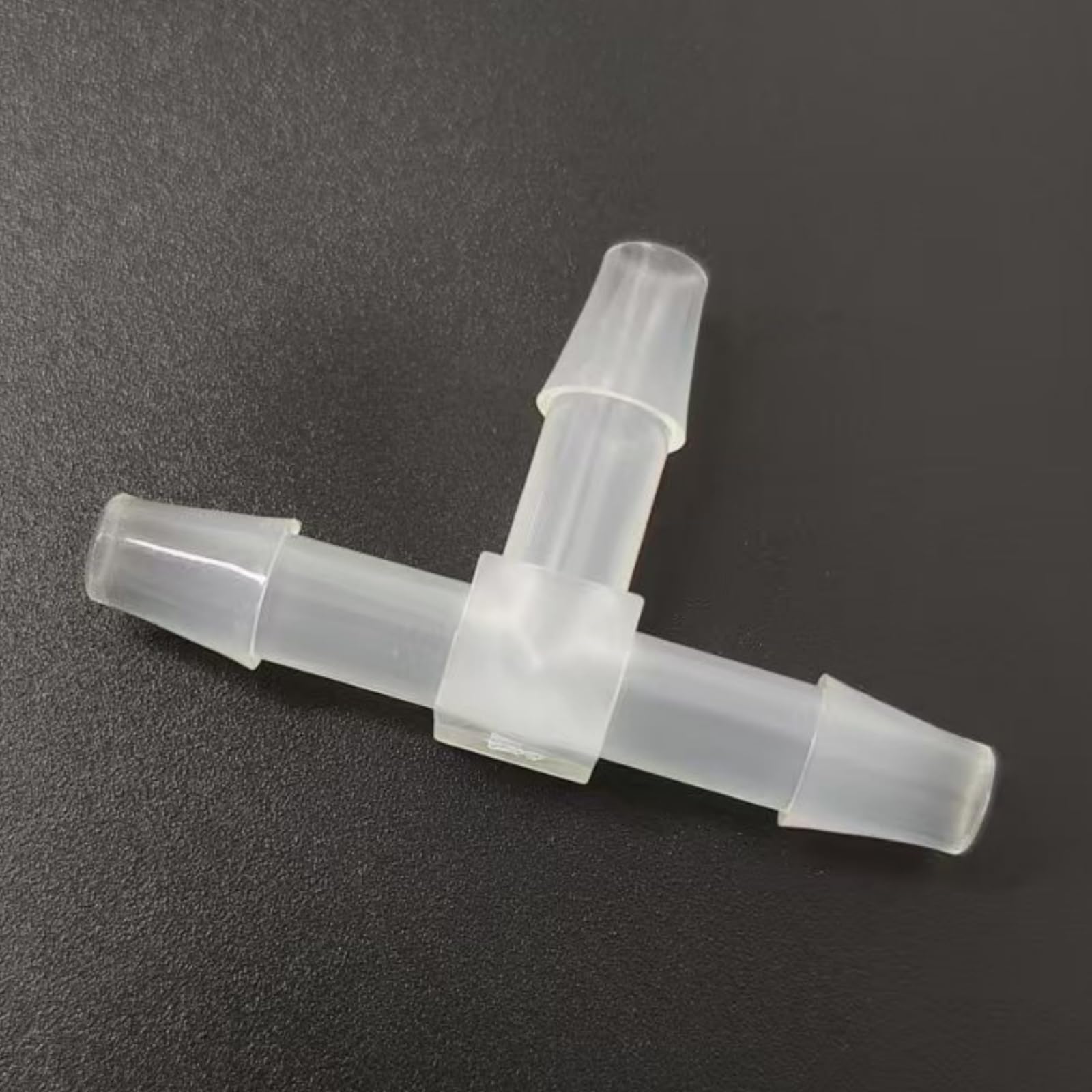 Trójnik węża w kształcie litery T, 25 sztuk, plastikowy adapter wielokrotnego użytku do maszyn laboratoryjnych i spożywczych, średnica 4,8 mm (3/40.6 cm)