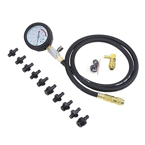 Miniatura 3 de Medidor de presión de aceite de automóvil de 0-140PSI Herramienta profesional de medidor de presión de aceite para prueba de diagnóstico de aceite