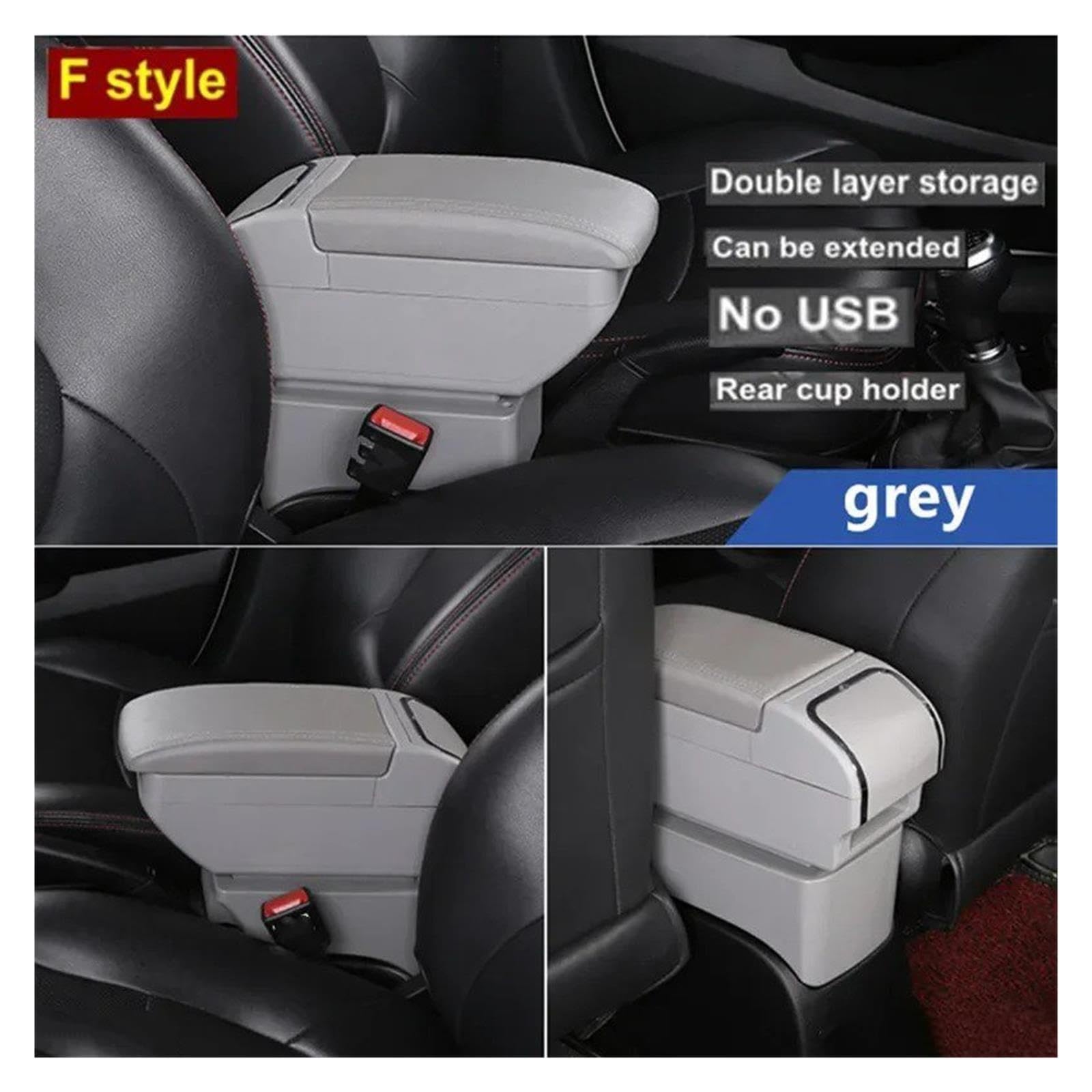 Scatola Portaoggetti Bracciolo Auto Console Centrale Per Vauxhall Per Opel