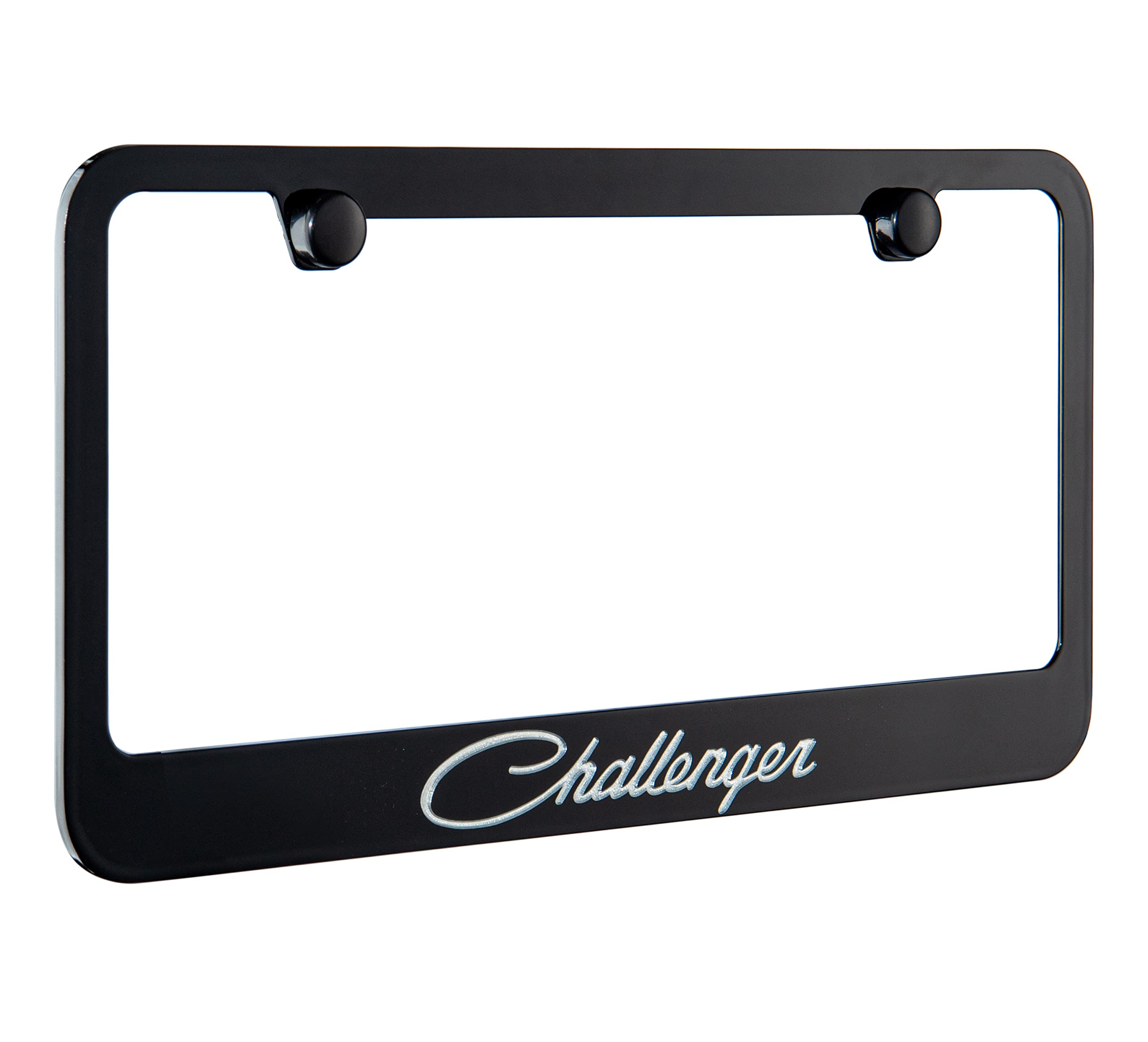 Challenger Chromed License Frame, Officially Licensed.