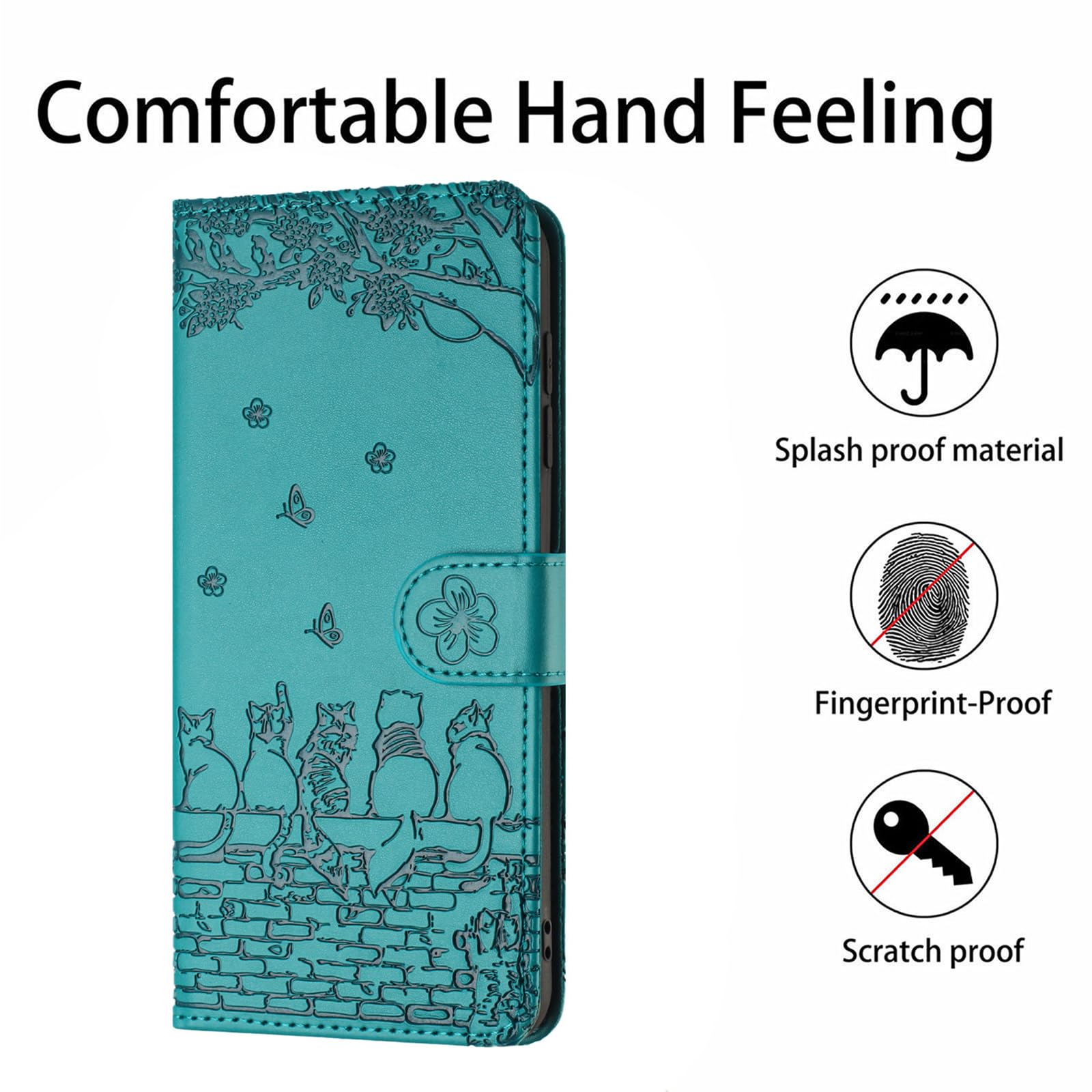 Etui do Samsung Galaxy S20 FE 5G, składane, etui na telefon komórkowy Samsung S20 FE, skórzane etui z klapką Cat, odporne na wstrząsy, funkcja magnetycznego stojaka, przegródki na karty