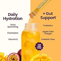 Vista 2 de Blume SuperBelly Gut Health + Hydration, Daily Sugar Free Probiotics, Prebiotic Fiber, and Electrolytes Powder Packets for Digestion Support