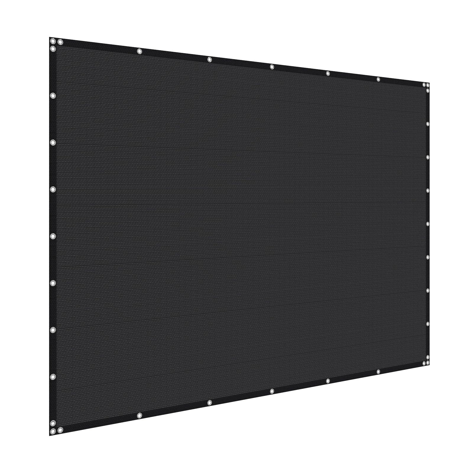 VEVOR 90% Sonnenschutztuch Sichtschutz Schattenabdeckung (244 x 366 cm) für Pergola mit Edelstahlösen, Sonnensegeltuch mit 140 g/m² HDPE-Material, für Outdoor Terrasse Garten Hinterhof (Schwarz)