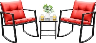 Devoko 3 Piece Rocking Bistro Set