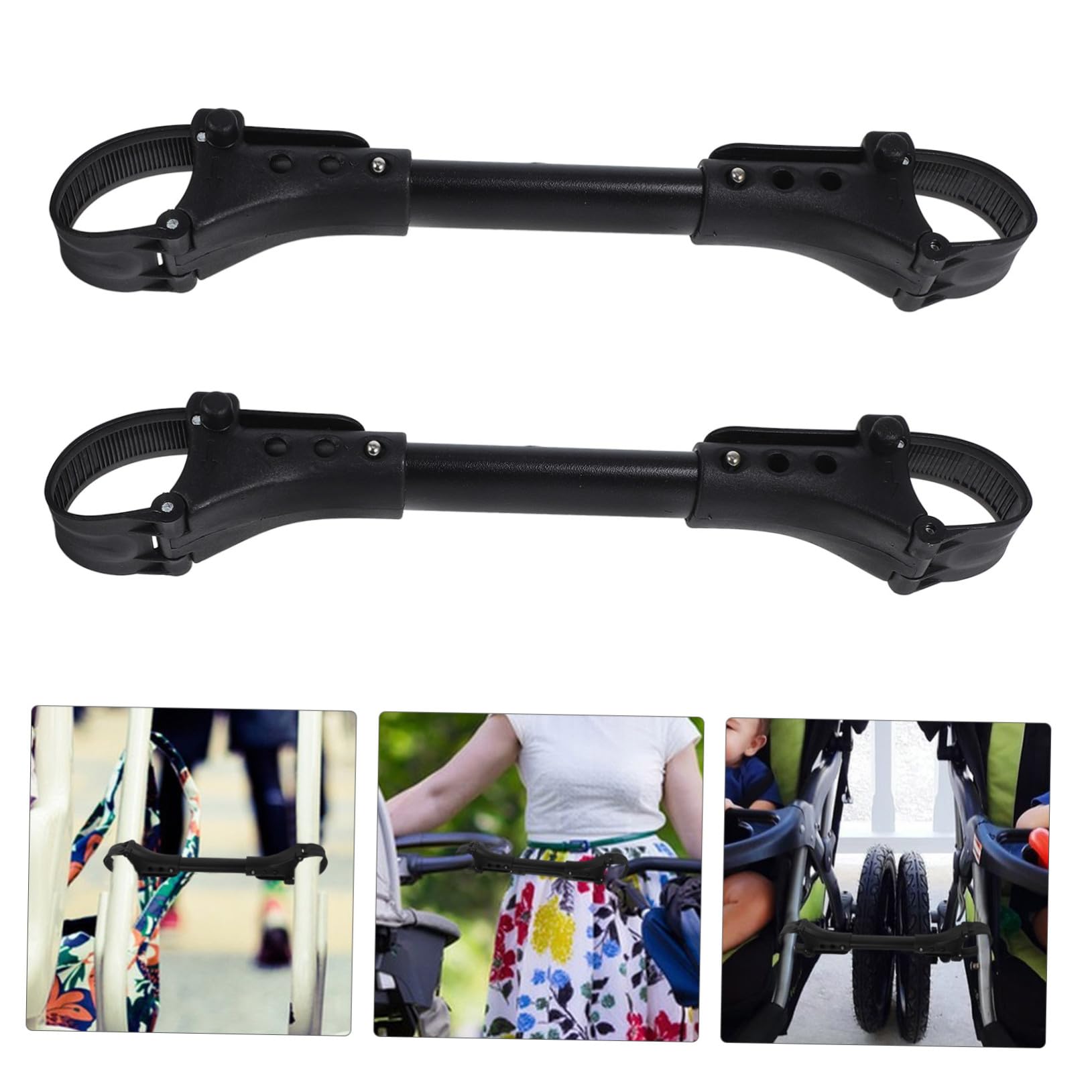 BESPORTBLE 2 Connettore Gemellare in Accessorio per Unire Due Passeggini Singoli Resistente Ragazzo per Passeggiate all