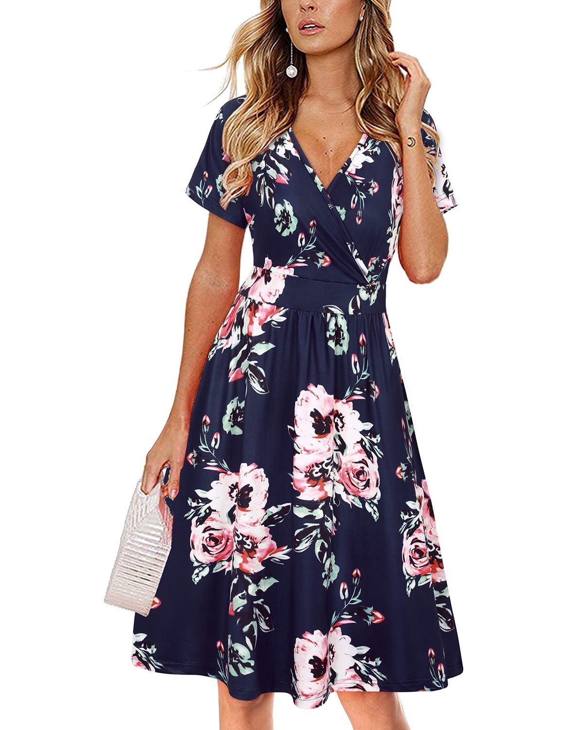 STYLEWORD Zomerjurk Dames Lange Elegante Jurk Mouwloze Maxi Jurk Zomer voor Bruiloft (Floral37, XXL