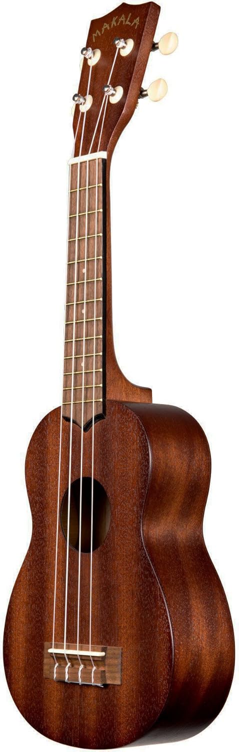 Kala MK-S Makala Soprano Ukulele Bundle with Gig Bag, Tuner, Strap, Aquila Strings, Online Lessons, Austin Bazaar Instructional DVD, and Polishing Cloth