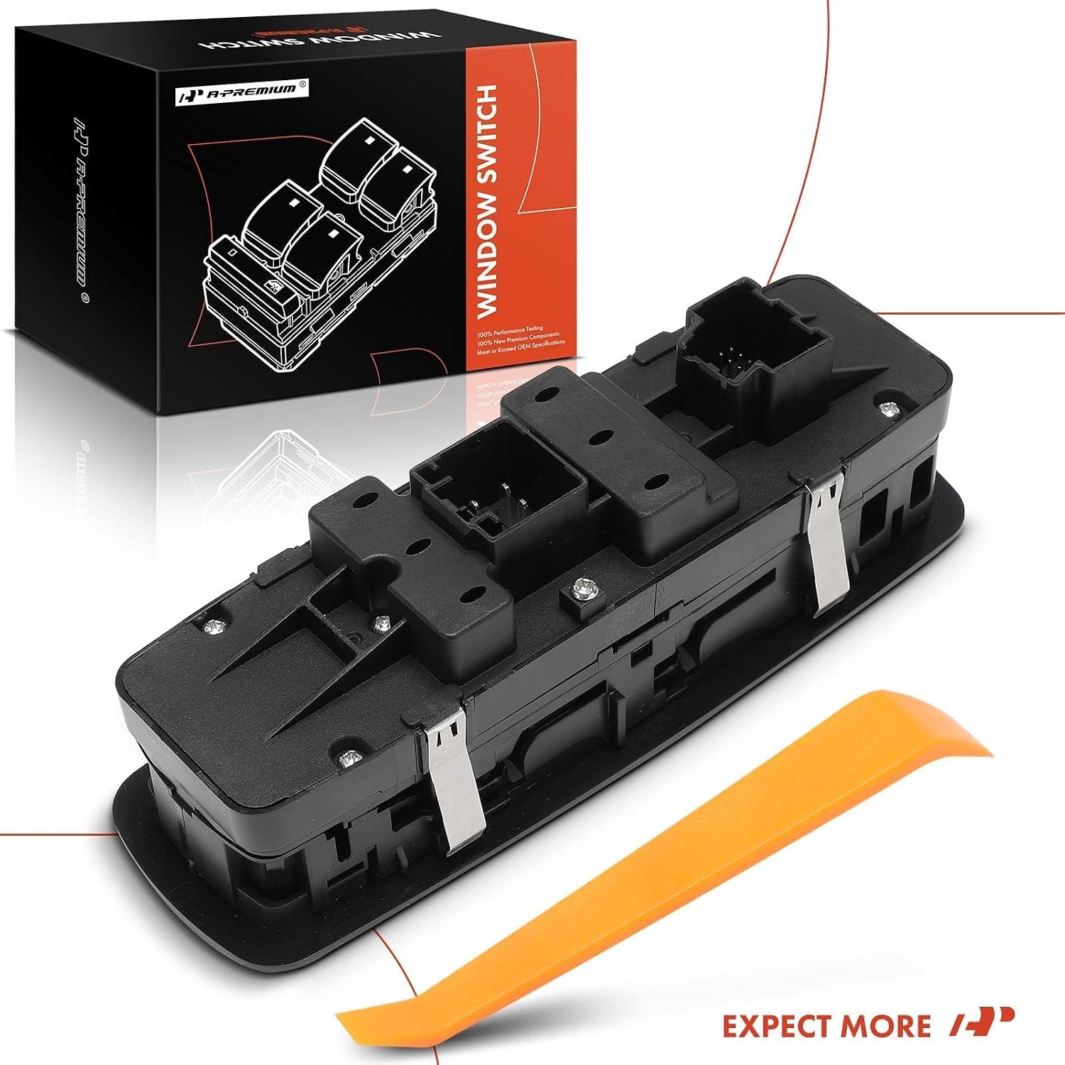 A-Premium Driver Side Master Power Window Switch Compatible with Chrysler 200 2017, Pacifica 2018-2021, Voyager 2020-2021, Without Folding Mirror, Replace# 68275252AC, 68275252AD, DWS2252