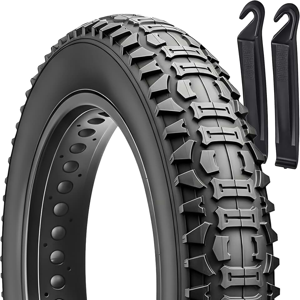 Revere 26x4.0 Fat Tire Ebike Substituição – Pneu de bicicleta elétrica todo-o-terreno de alto desempenho, durável 66.0 cm x 10.2 cm E-Bike Fat MTB pneu para off-road, trilha e cidade equitação