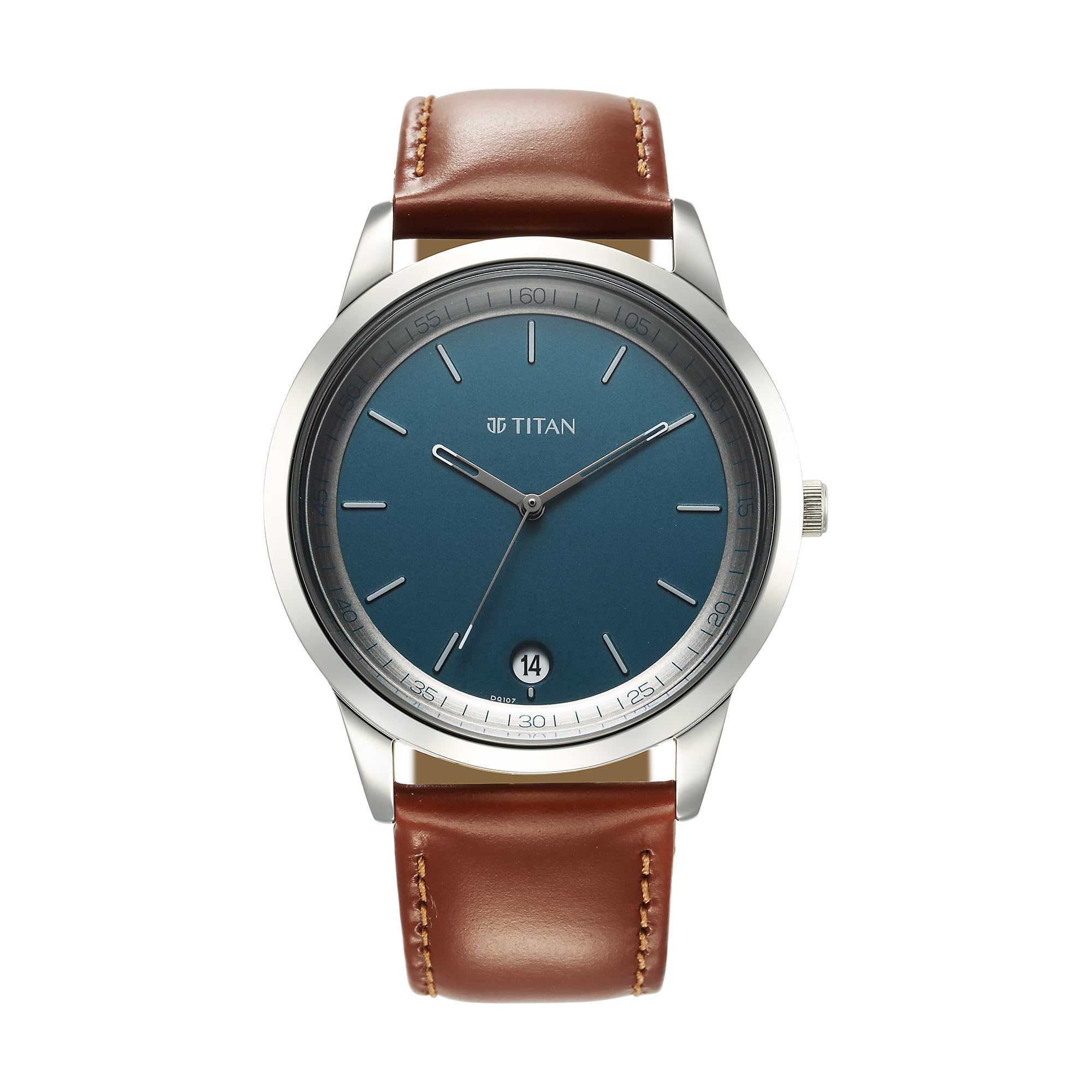 Titan Wrist Wit Quartz Analog with Date Blue Dial Leather Strap Watch for Men_1806SL12 (B0D3871CRJ) Amazon Price History, Amazon Price Tracker