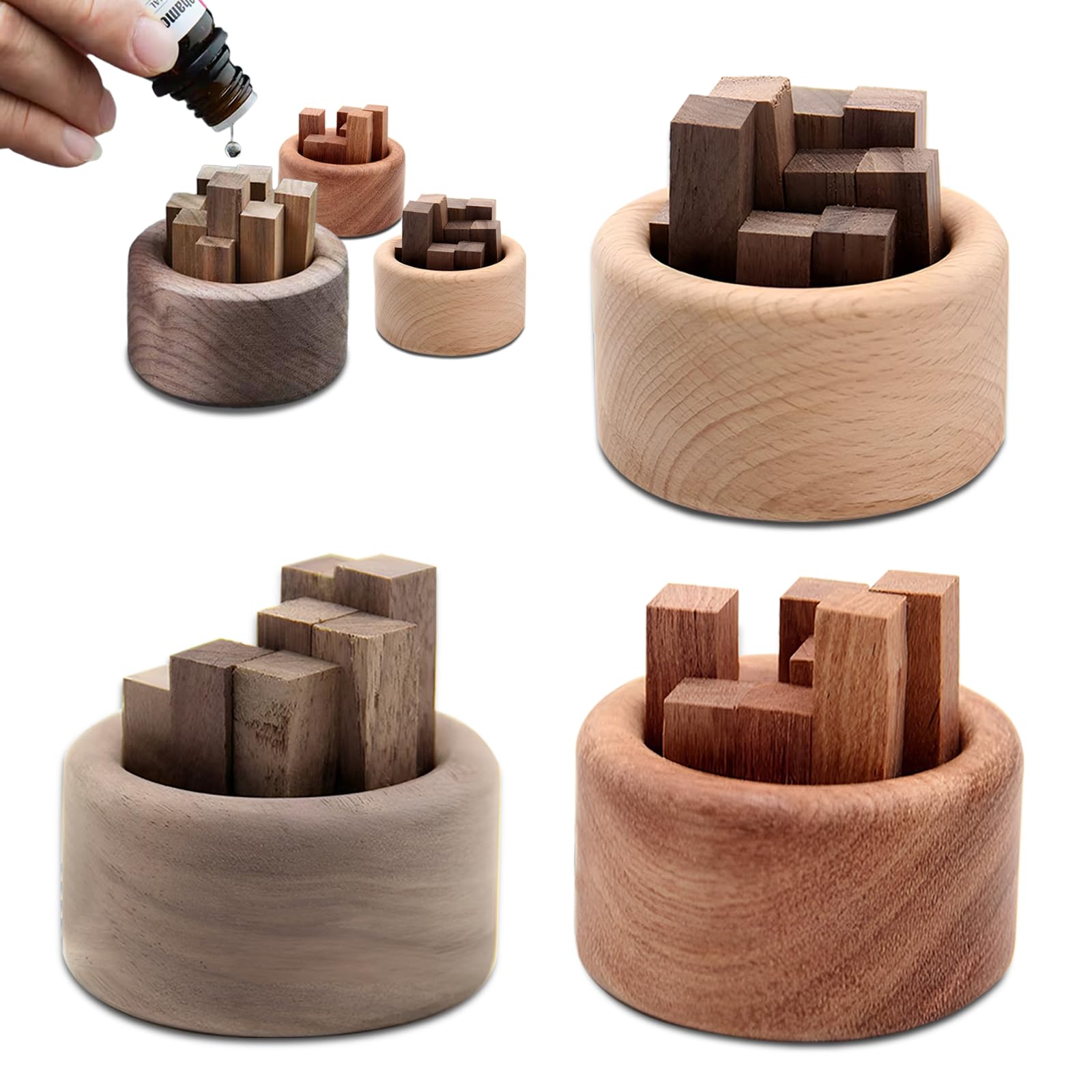 Diffusore di oli essenziali in legno