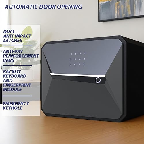 Miniatura 4 de Caja de seguridad inteligente con huellas dactilares (1.2 pies cúbicos-30 años)
