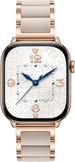 V.R.HOPE Luxury Rose Gold Apple Watch Band for Women, Metal & Silicone