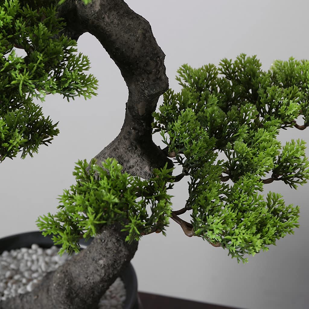 Árbol bonsái Artificial pequeño para interiores, plantas artificiales, adornos artesanales, decoración para El hogar y la oficina, plantas artificiales en macetas (maceta de cerámi