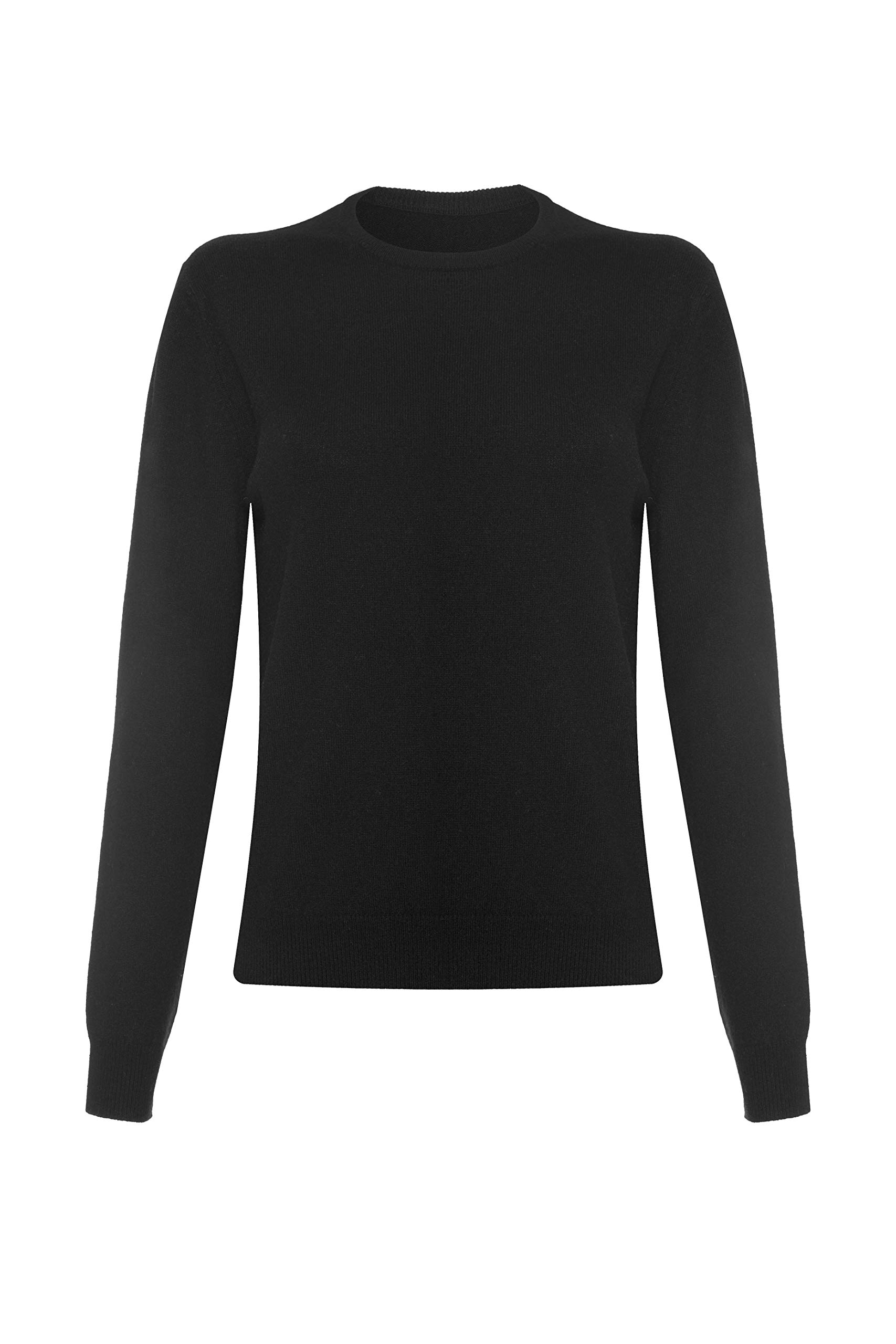 Lona Scott Ladies Cashmere Round Neck Jumper, Black, 38