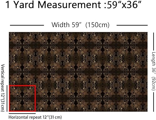 Vista 129 de Erosebridal The Yards - Tela floral de The Yard, tela de decoración de hojas retro, tela de tapicería de flores de hortensias de abejas de granja