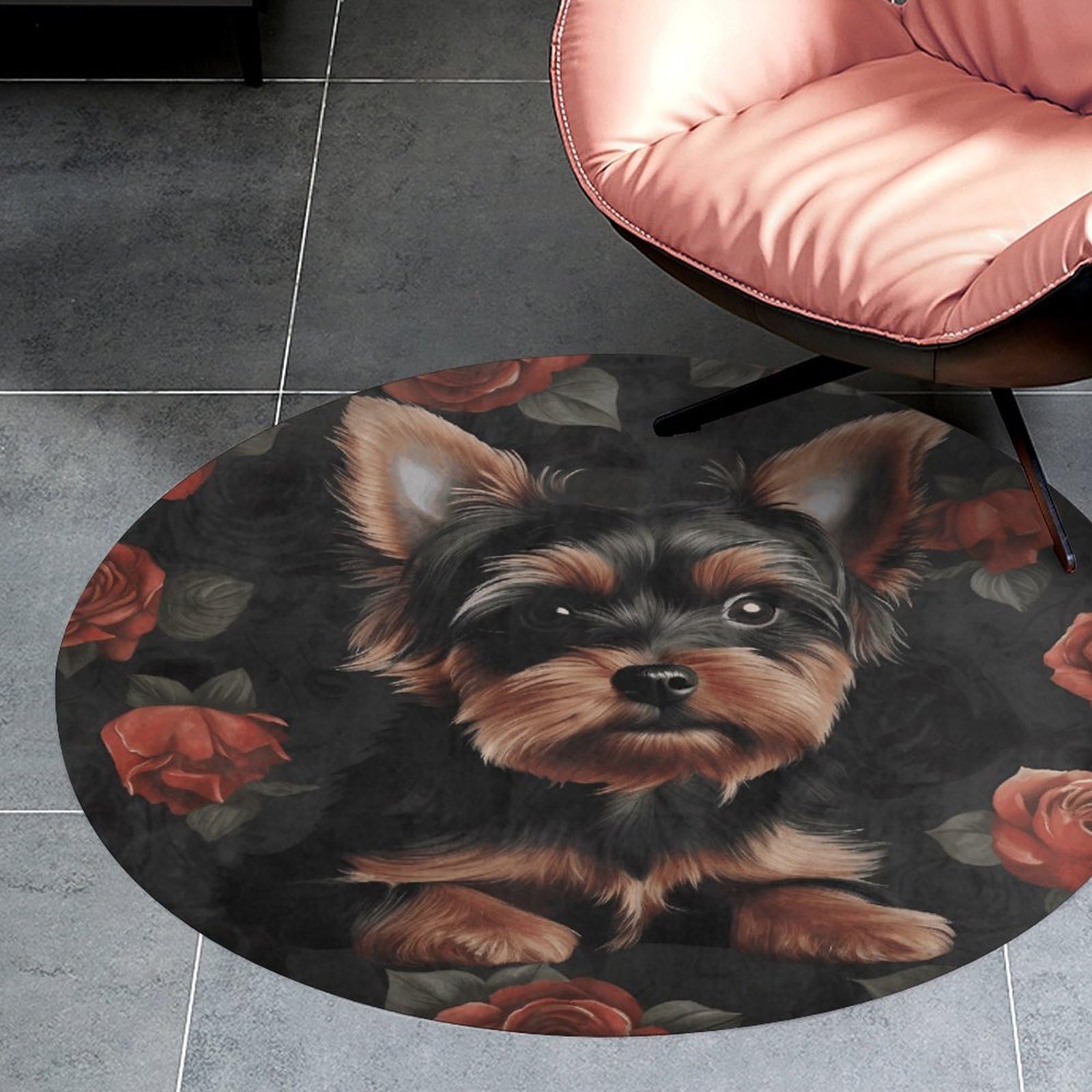 Tapis velours corail absorbant de 90 cm et sa texture douce poils courts