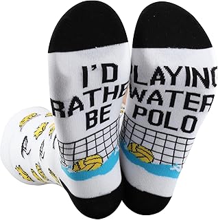 Water Polo Socks Water Polo Player Gifts I'd Rather Be Playing Water Polo Socks Water Sports Merch