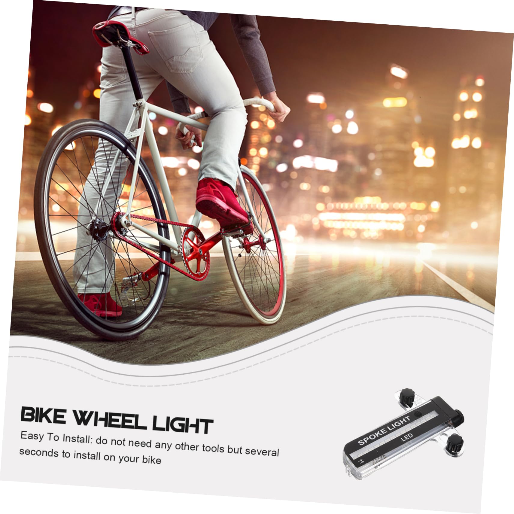 Intelligent Automatic Bicycle Wheel Spoke Lights 22 LED Balance Bike