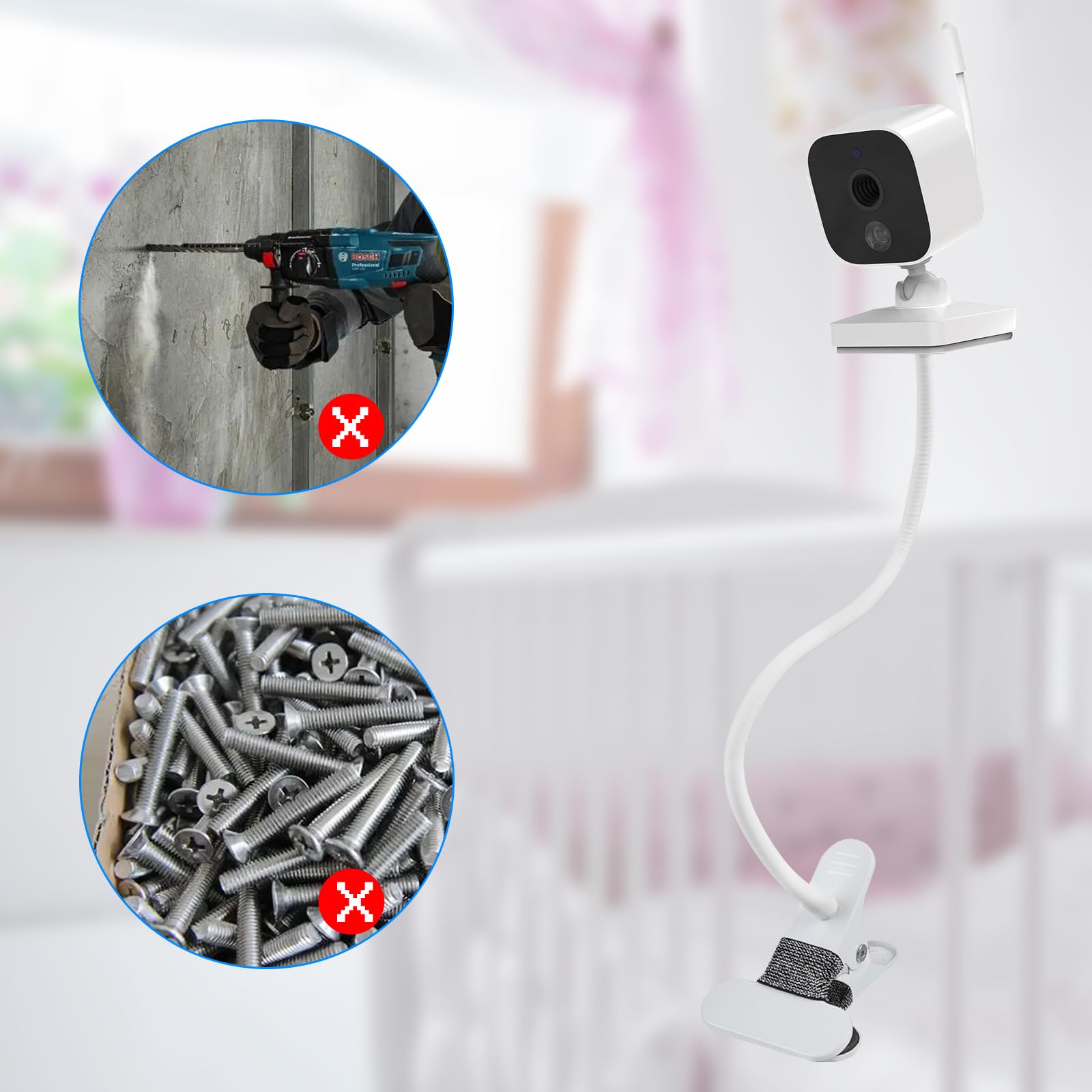 TEKCAM Support Caméra Mural Réglable d'angle Compatible avec Tp-Link
