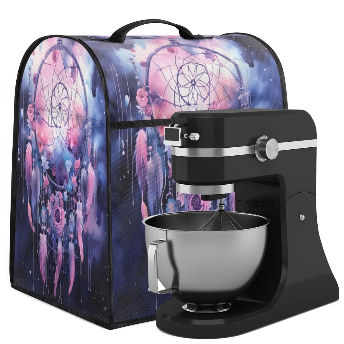 Coffee Maker Cover Dreamcatcher Ethnic Kitchen Appliance Covers Small Appliance Covers Blender Cover Juicer Cover Dust Covers for Kitchen Appliances with Top Handle and Pockets,Washable,C323