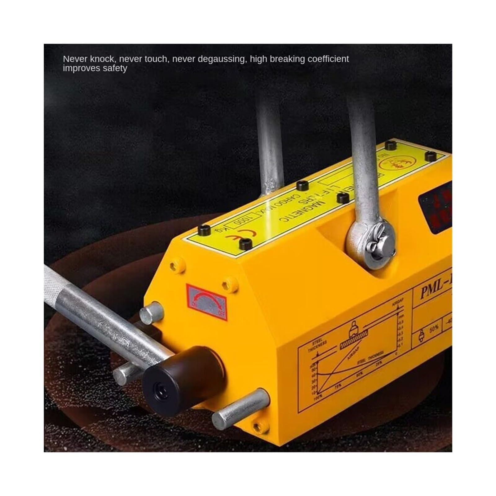 400 kg Hebemagnetheber Saugstarker Magnetkran Arbeitssparender Permanentmagnet Saugnapf Elektromagnet Für den Heimwerkergebrauch