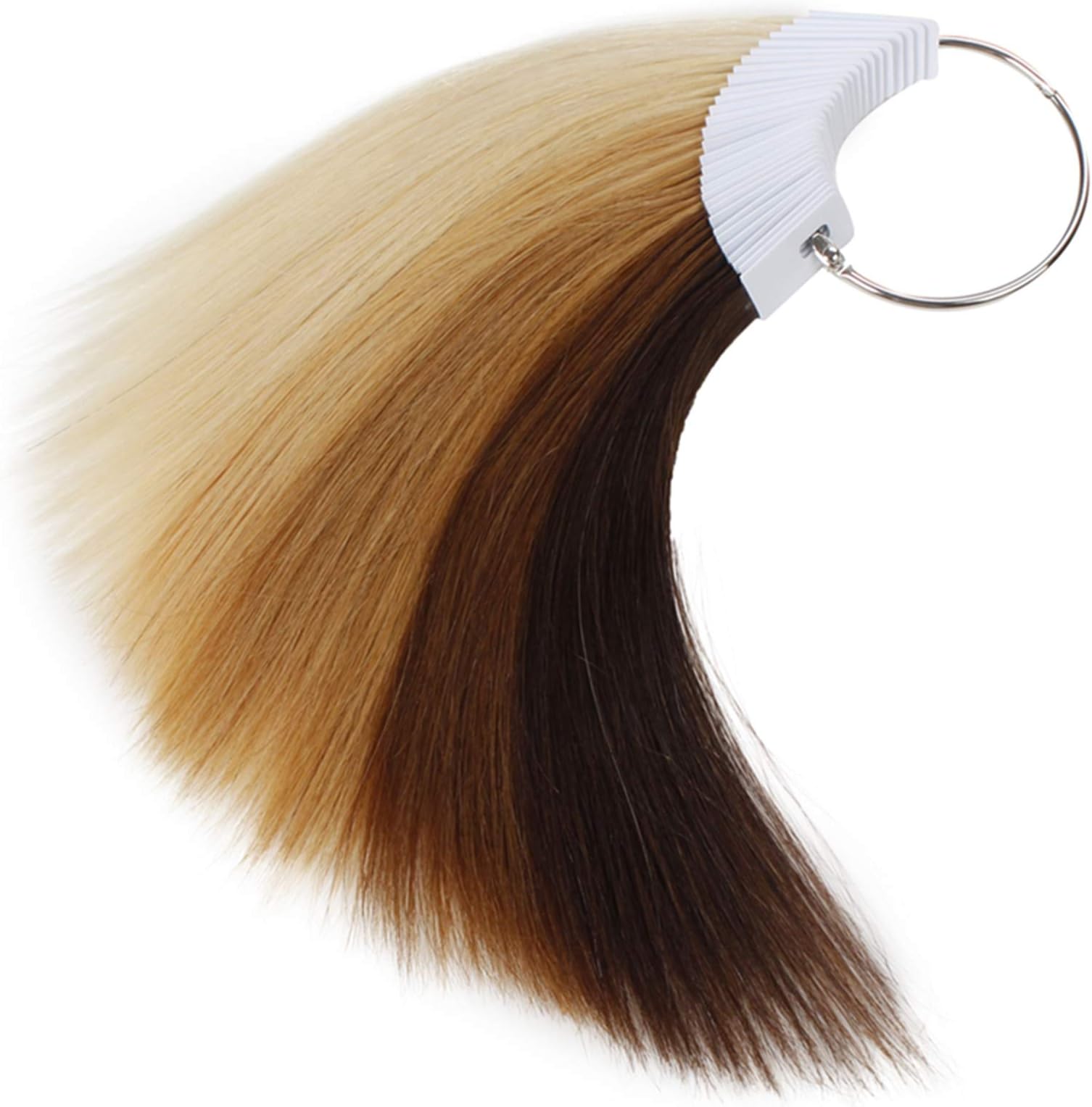 Hair Swatches for Testing Color, 6 Different Levels, Sample Kit for Salon, Natural Remy Human Hair, 8 Inch 30 Pieces per Pack