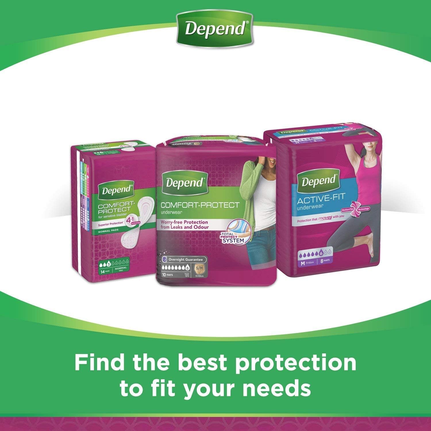 Depend Comfort Protect Incontinence Pants for Women, Large - 9 Count ( Pack of 3) 9 711ApPdH3oL. AC SL1500