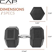 Vista 321 de CAP Barbell - Mancuerna recubierta Varias opciones de pares y conjuntos