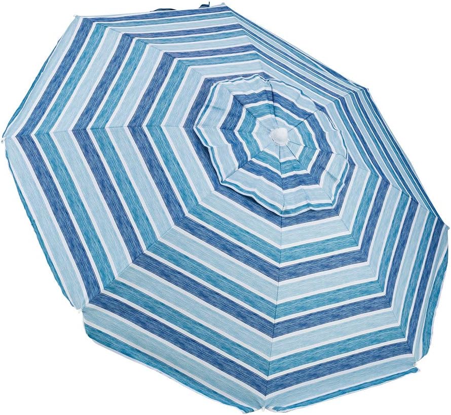 武田コーポレーション 【ビーチ・海・レジャー・傘】 ブルーストライプ 200×200×220㎝ アルミパラソル2000 ALP-2000BLST