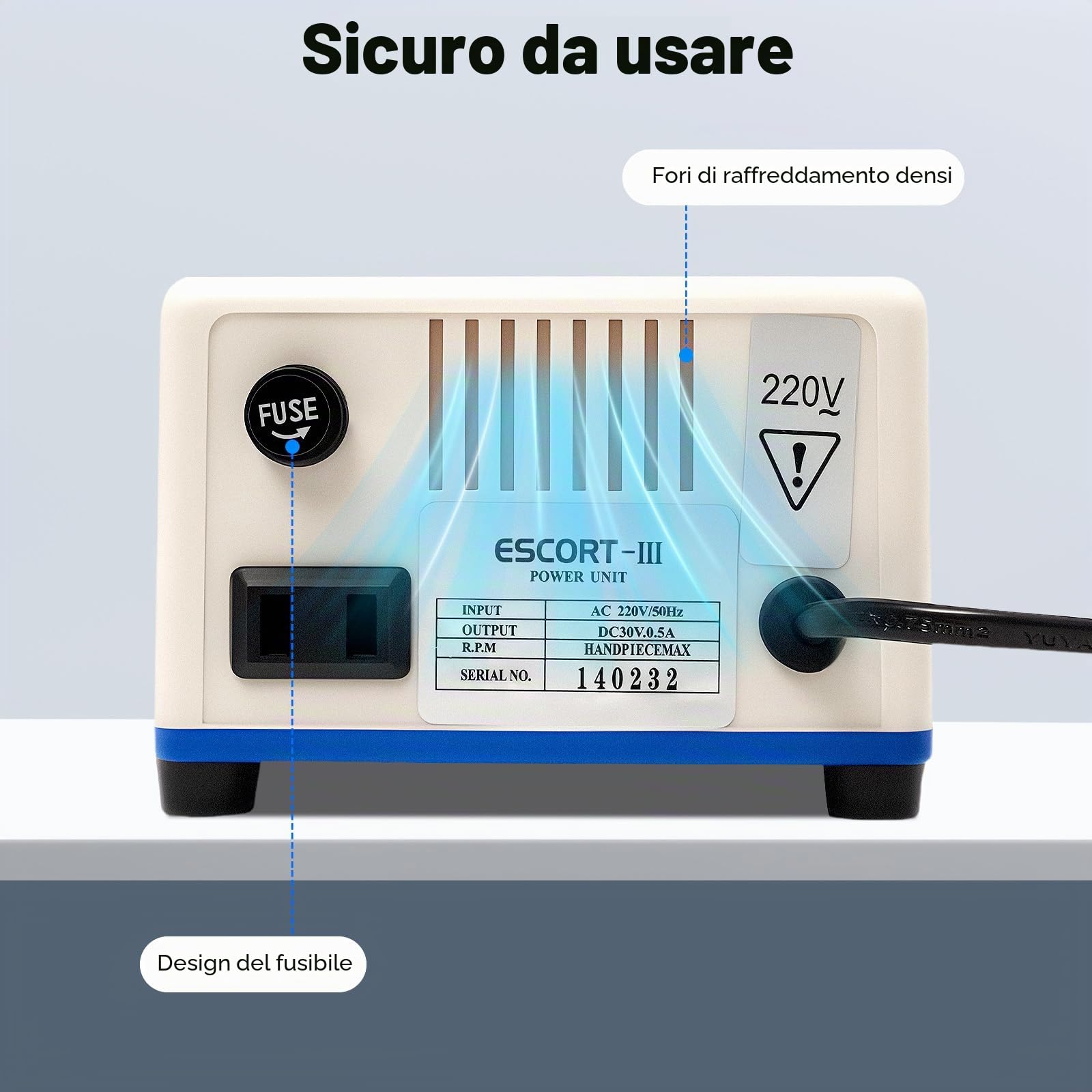 N3A Manipolo Attrezzature da laboratorio, Microelettromotore, Micromotore da laboratorio, Microelettromotore con angolo di manipolazione per la tecnologia dentale