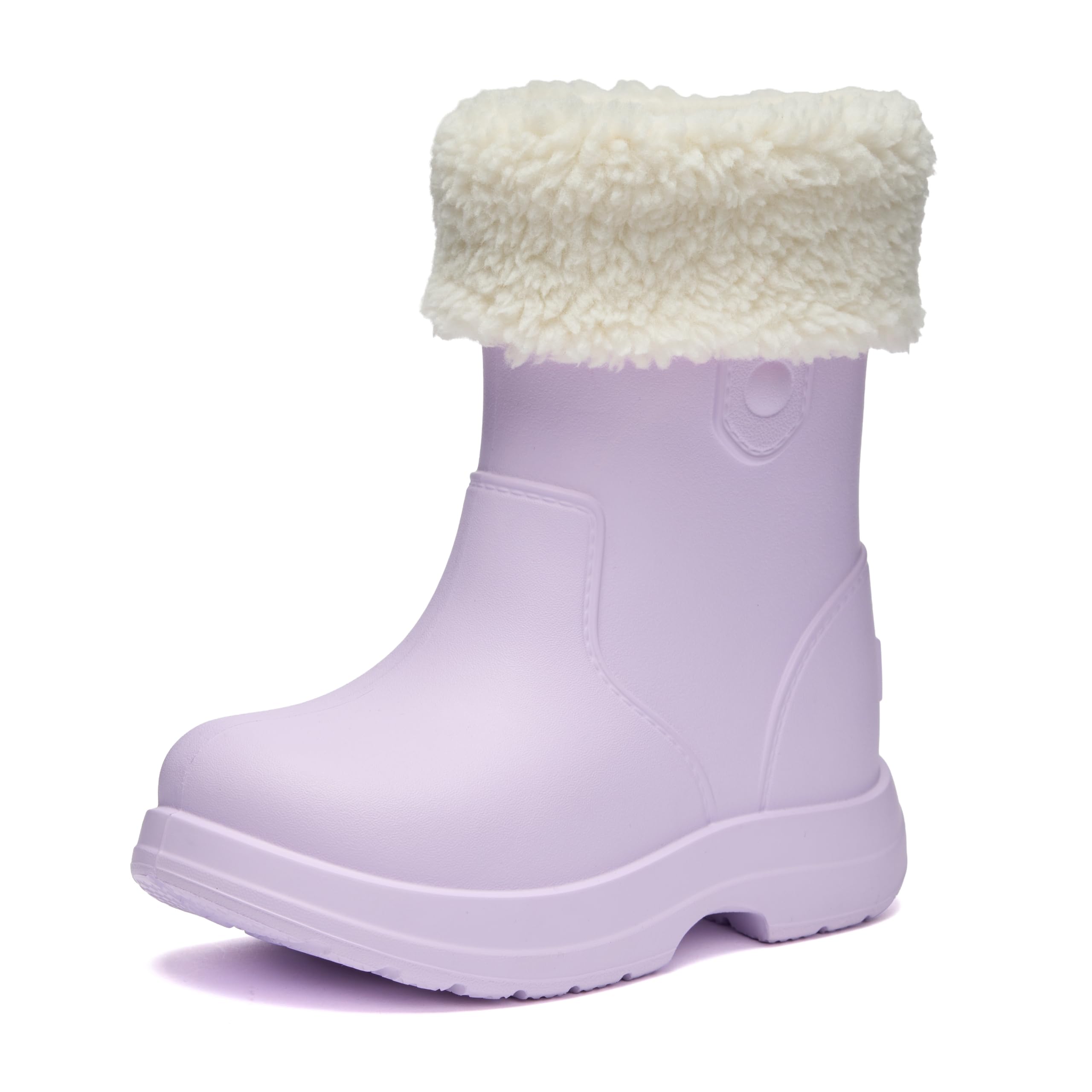 Ladeheid x Camminare Kinder Gummistiefel aus leichtem EVA warm gefüttert wasserdicht und sicher geführt durch rutschfeste Sohle ideal für kalte Tage und Schnee LA-CA-19