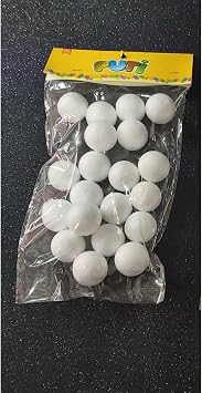 Puti K p k Top, 3 cm, 20li Paket, Beyaz